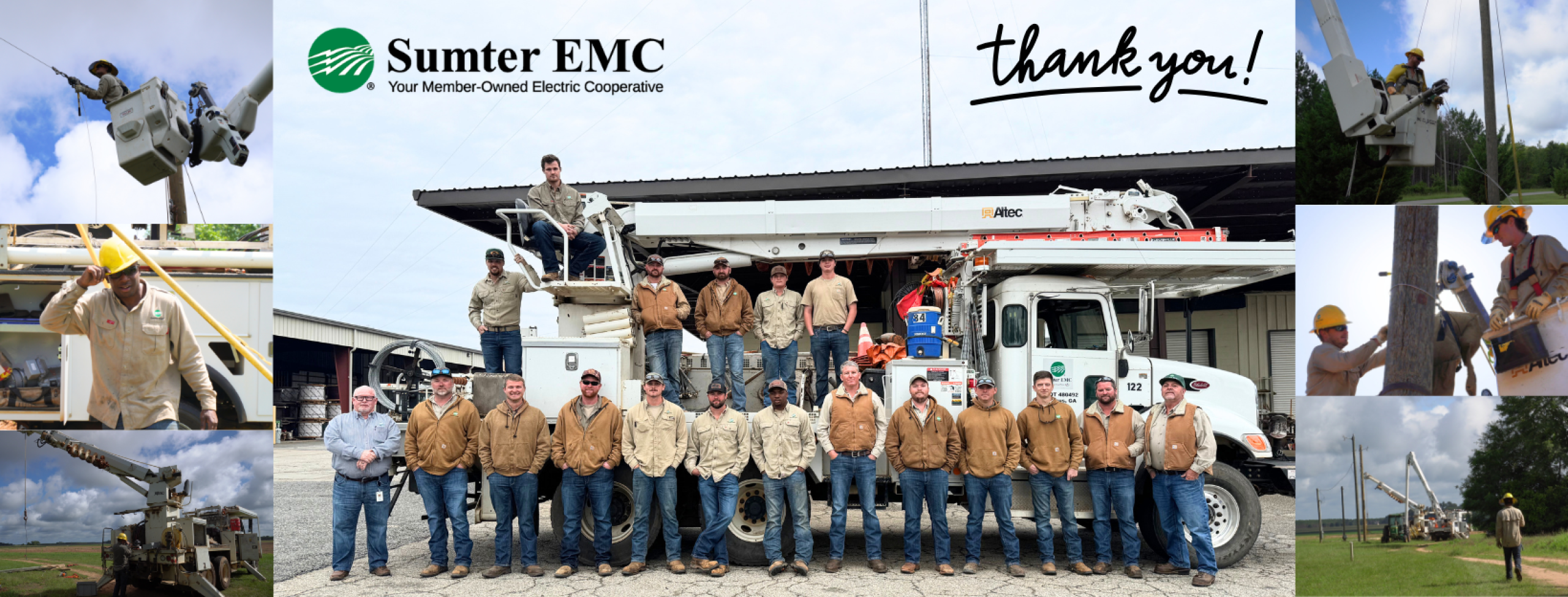 April is National Lineman Appreciation Month. We are thankful for this great group that keeps our lights on!