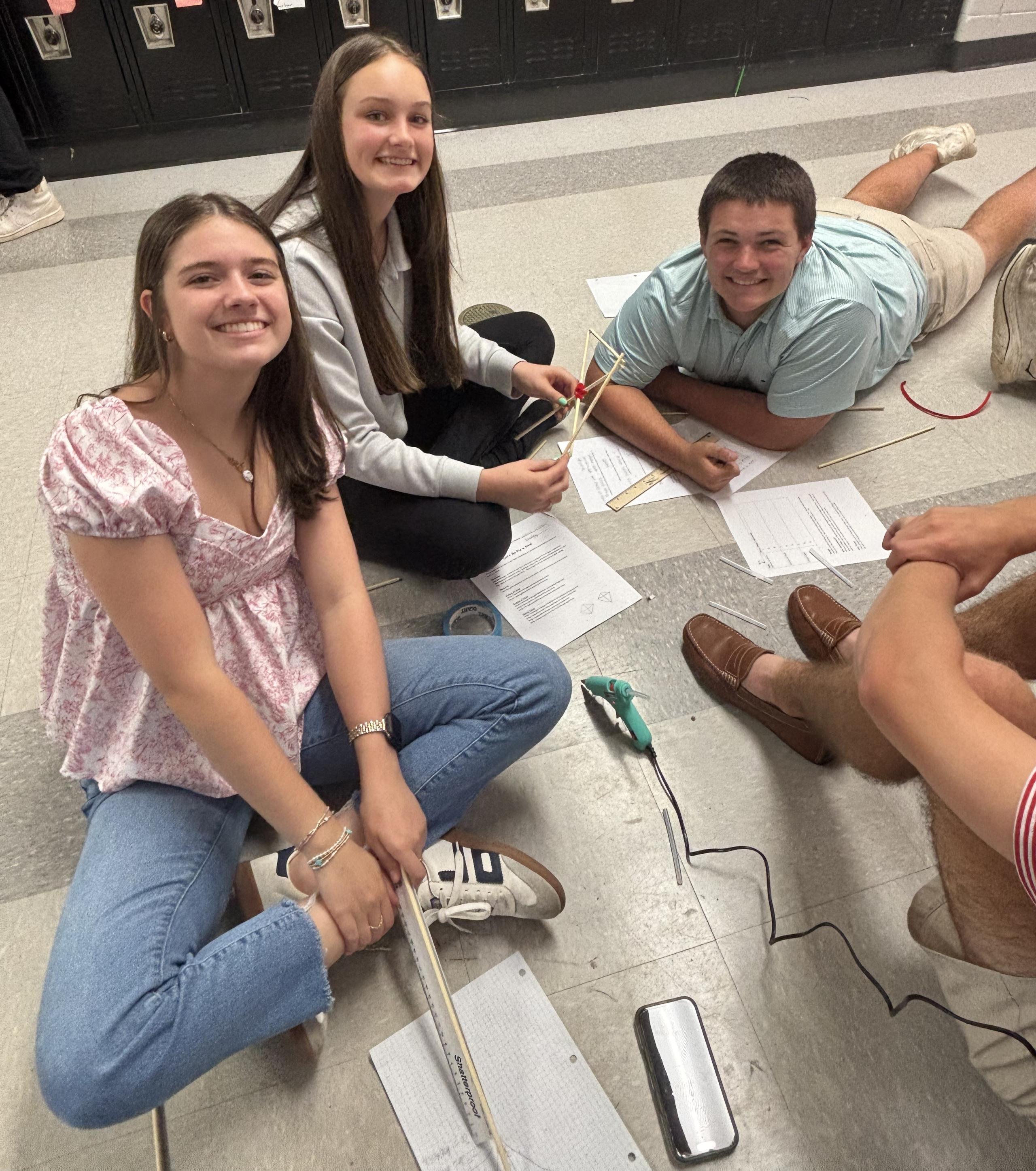 Students Crafting Kites